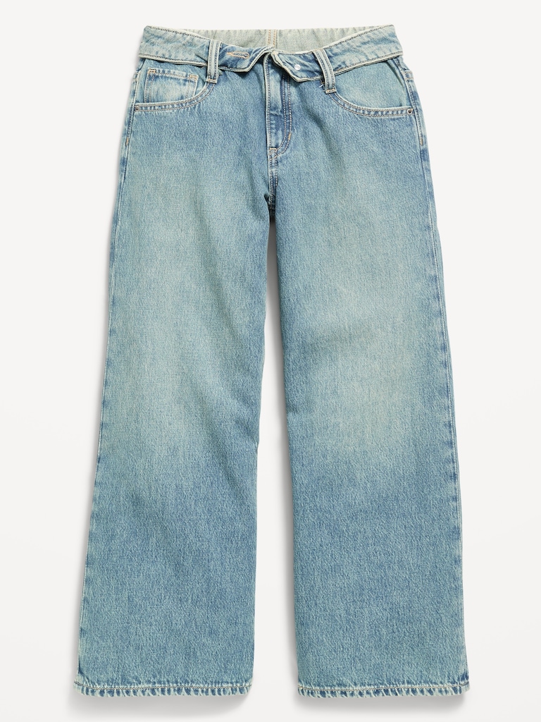 Super Baggy Wide-Leg Jeans for Girls