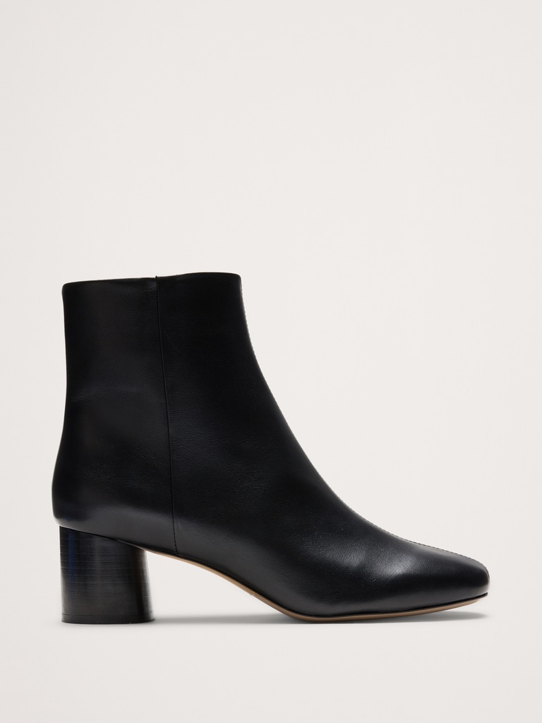 Italian Block-Heel Bootie
