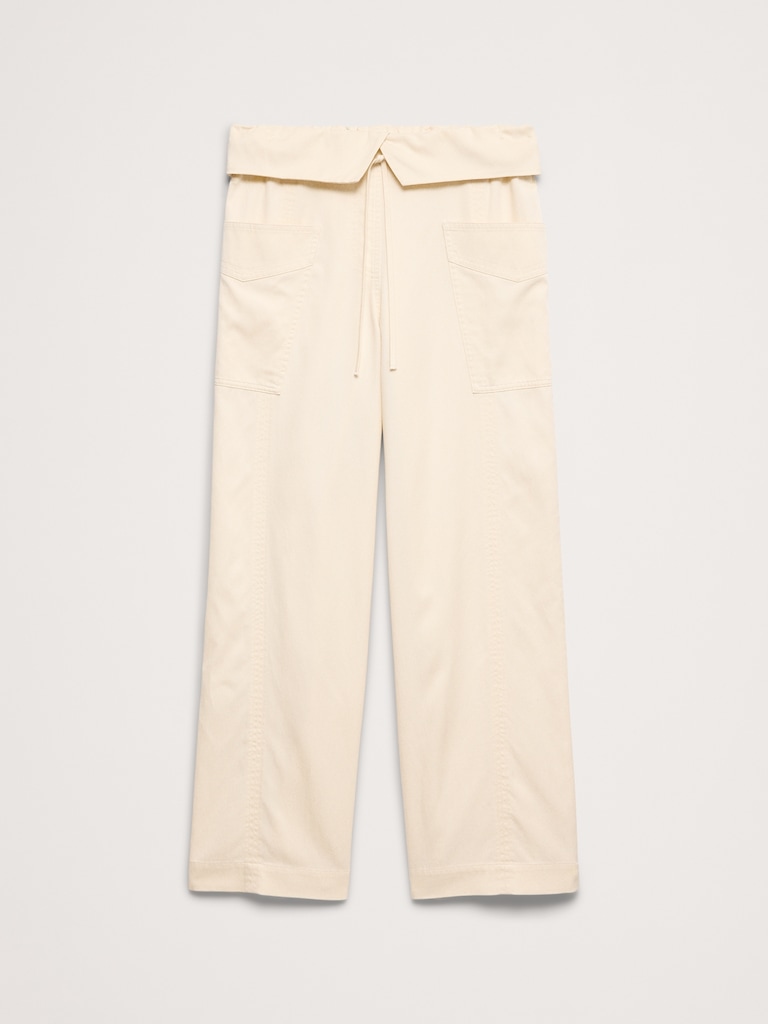 High-Rise Straight-Leg Fisherman Pant