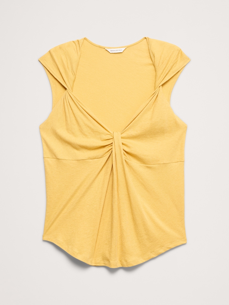 Cotton-Silk Twisted Tank