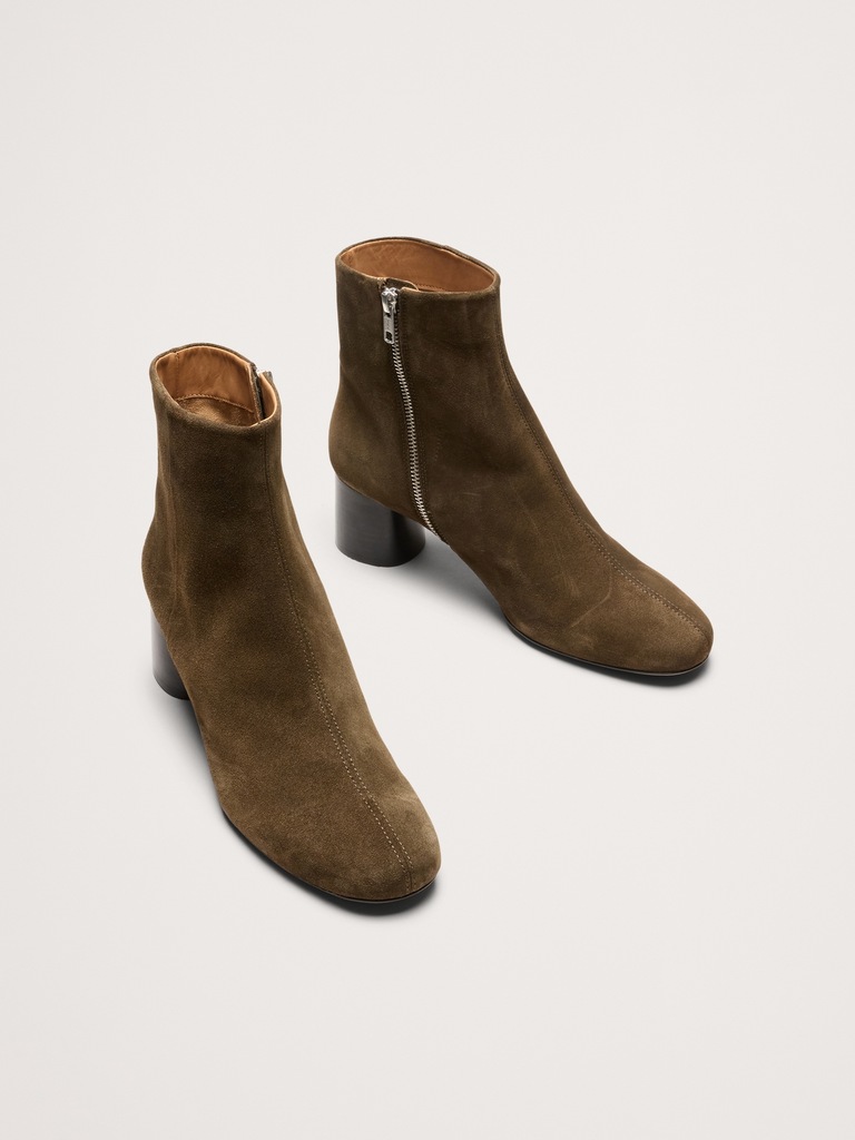 Italian Block-Heel Bootie