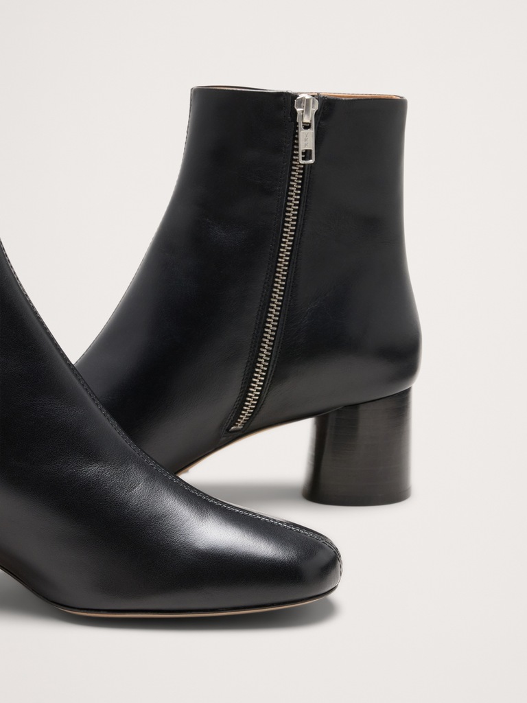 Italian Block-Heel Bootie