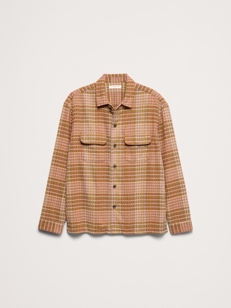 Relaxed-Fit Flannel Resort Shirt