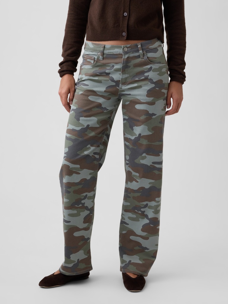 Low Rise Print '90s Loose Jeans