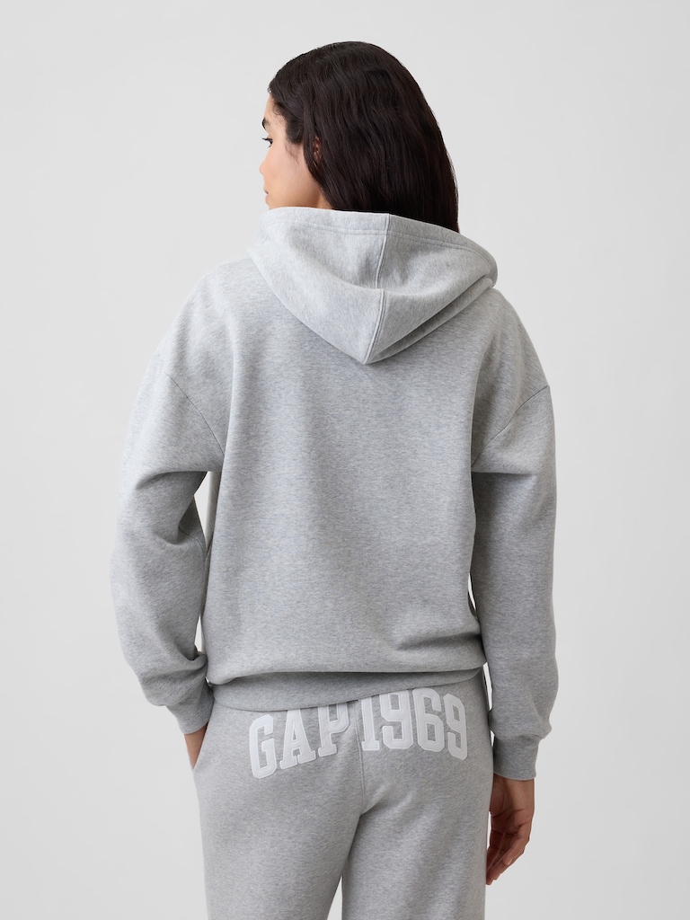 Oversized Fleece Zip Hoodie