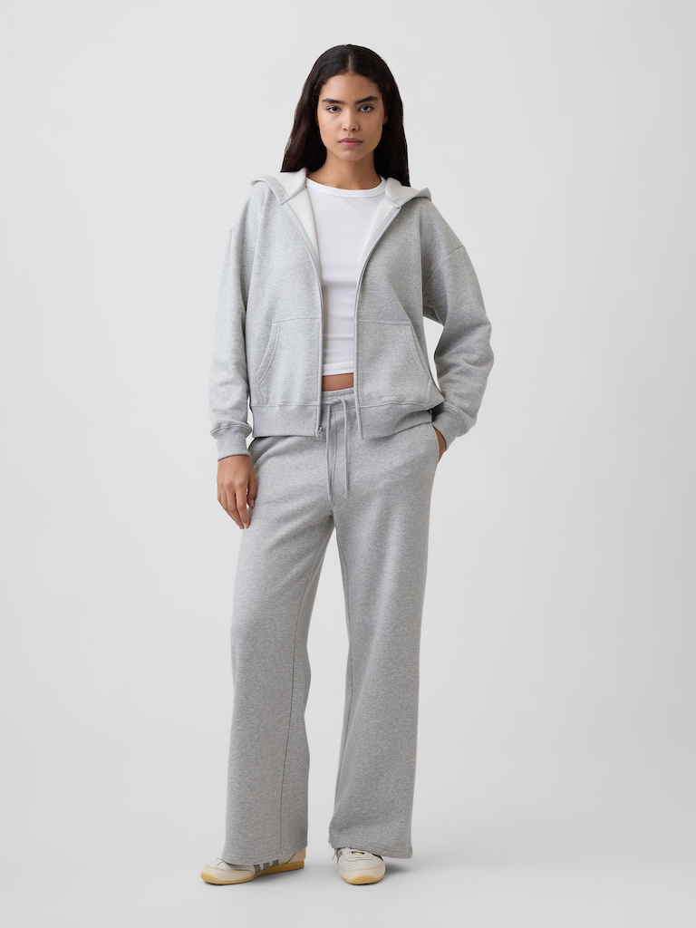 Oversized Fleece Zip Hoodie