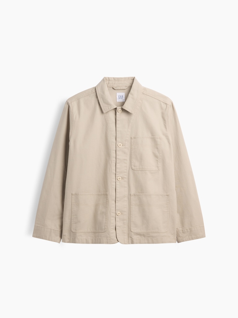 Relaxed Twill Chore Jacket