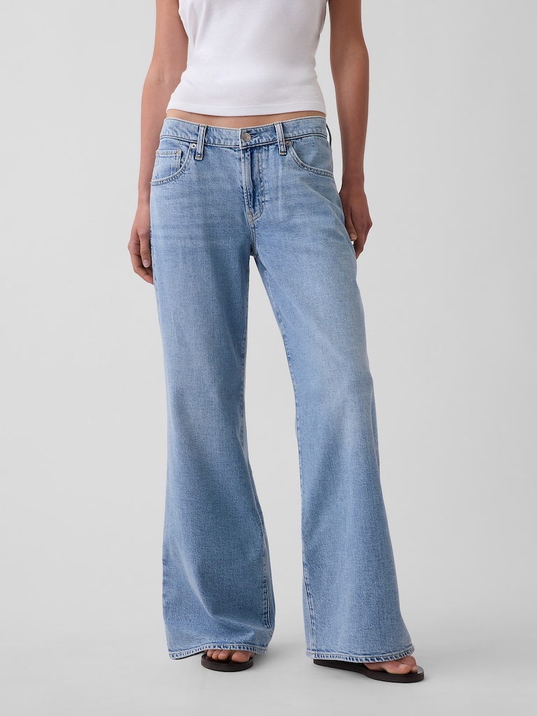Low Rise Baggy Flare Jeans