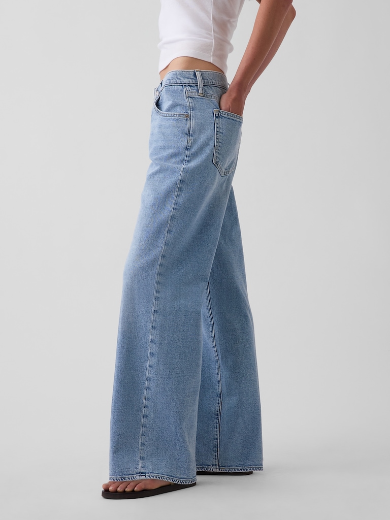 Low Rise Baggy Flare Jeans
