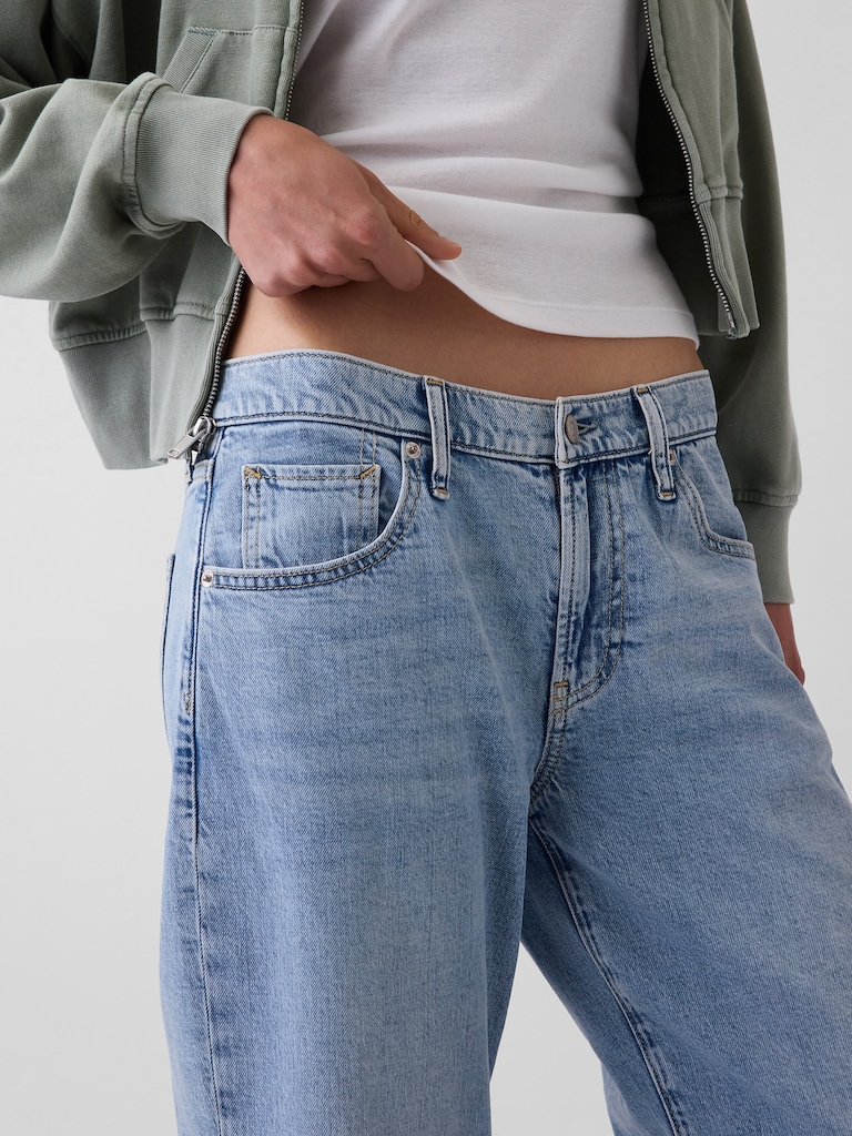 Low Rise Baggy Flare Jeans