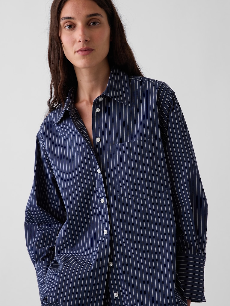 Organic Cotton Poplin Big Shirt