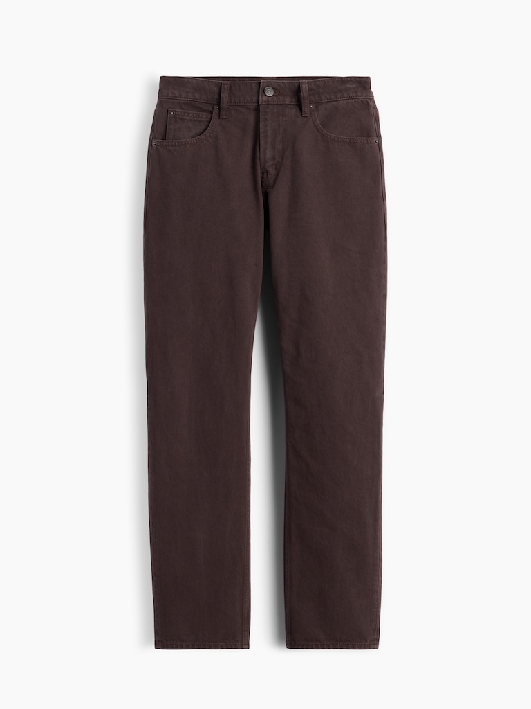 Mid Rise Straight Taper Jeans