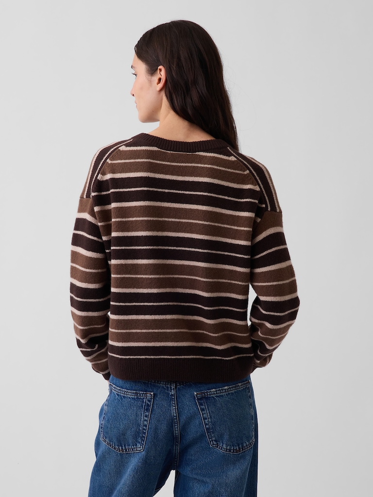 CashSoft Oversized V-Neck Sweater