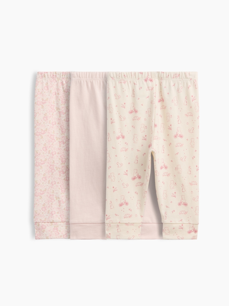Baby First Favorites Organic Cotton Pull-On Pants (3-Pack)