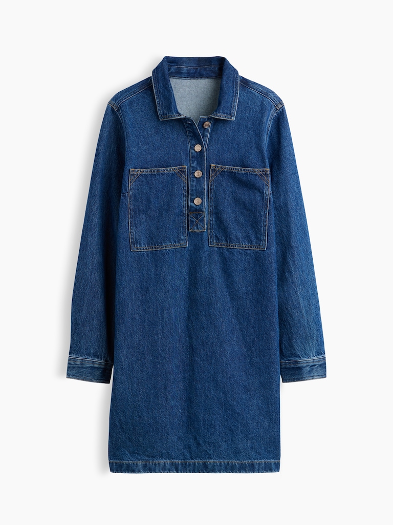 Denim Shift Mini Dress