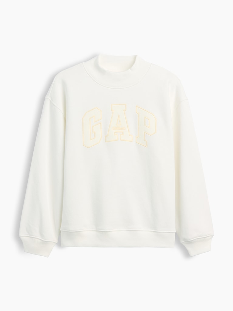 Kids VintageSoft Oversized Mockneck Logo Sweatshirt
