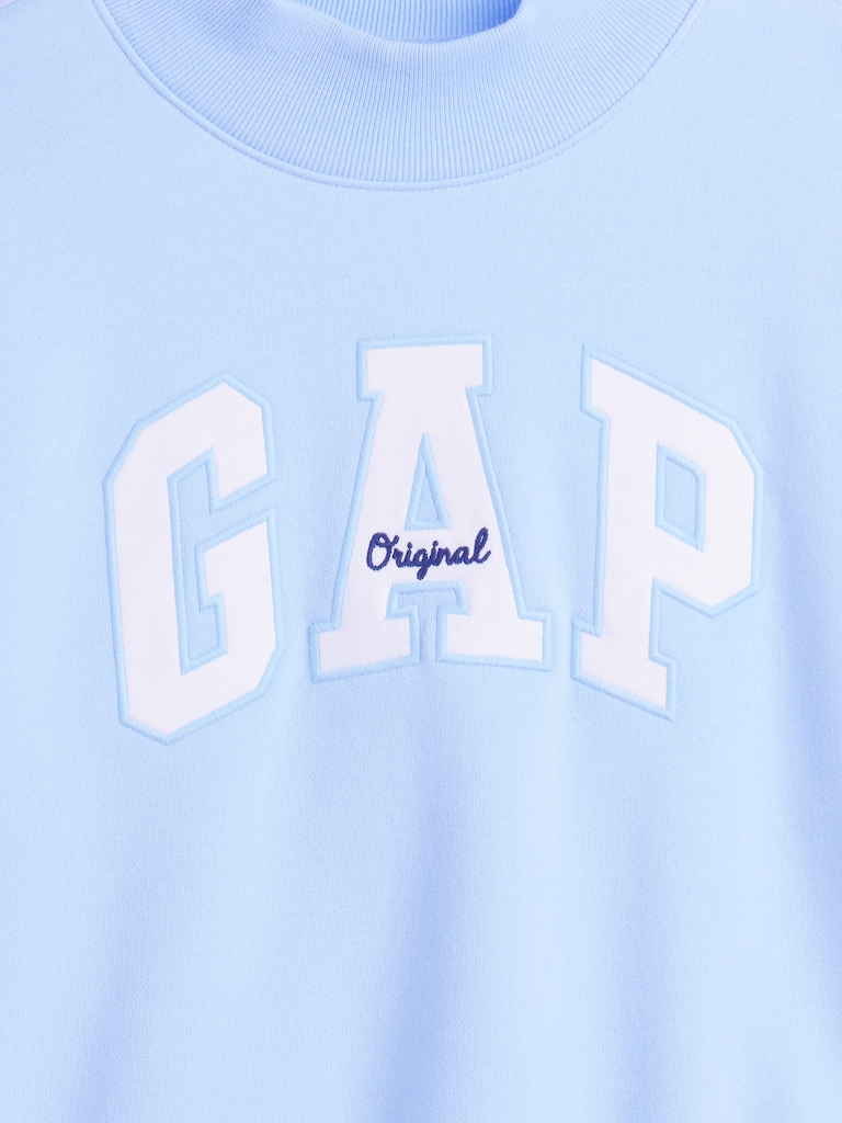 Kids VintageSoft Oversized Mockneck Logo Sweatshirt