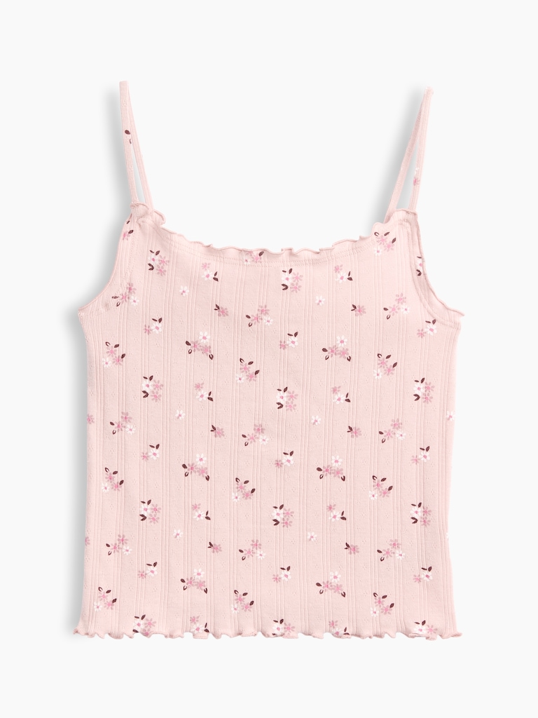 Kids Pointelle Rib Cami