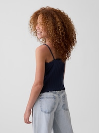 Kids Pointelle Rib Cami