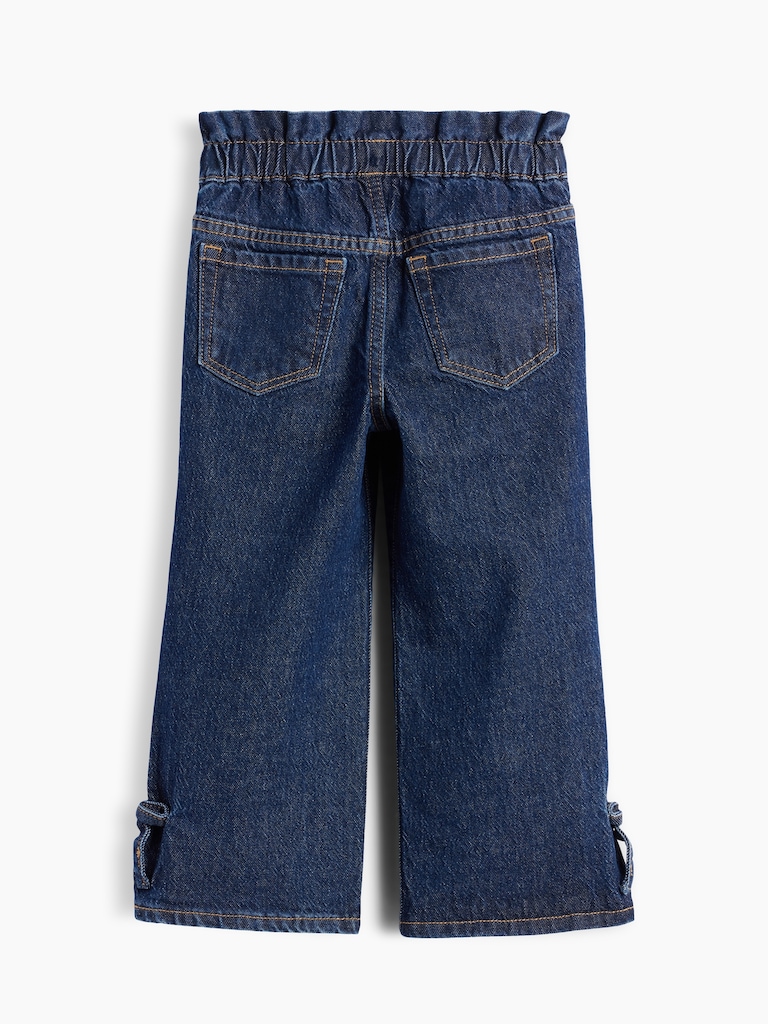 Baby & Toddler Bow Split-Hem Stride Jeans