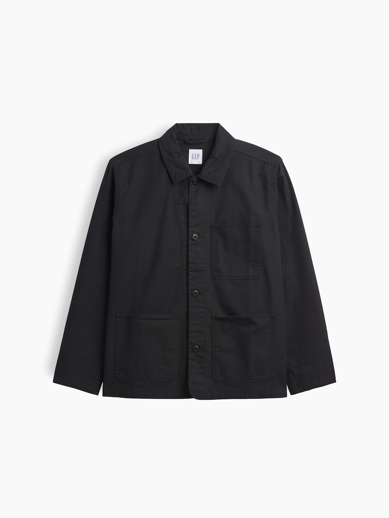 Relaxed Twill Chore Jacket