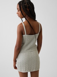 Kids 100% Cotton Cable-Knit Sweater Cami