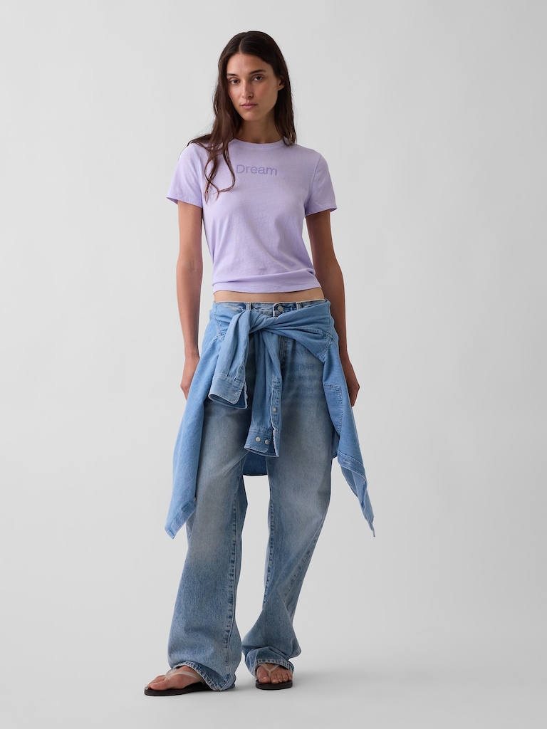 100% Cotton Authentic Shrunken Graphic T-Shirt