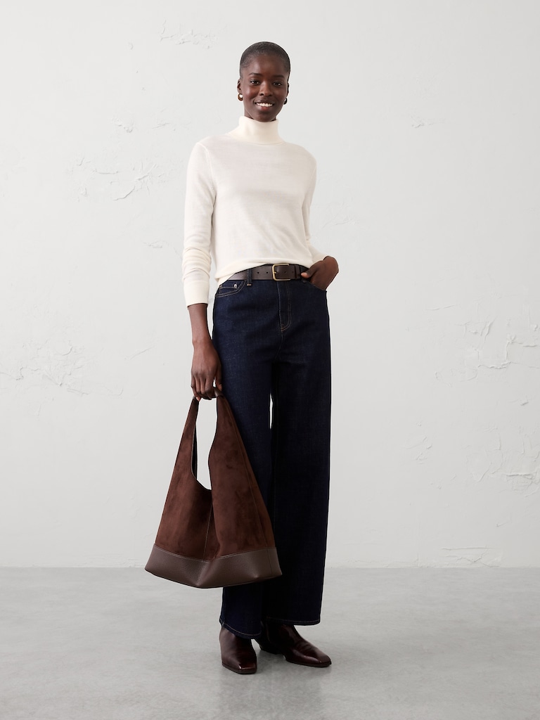 Merino Wool Turtle-Neck Sweater