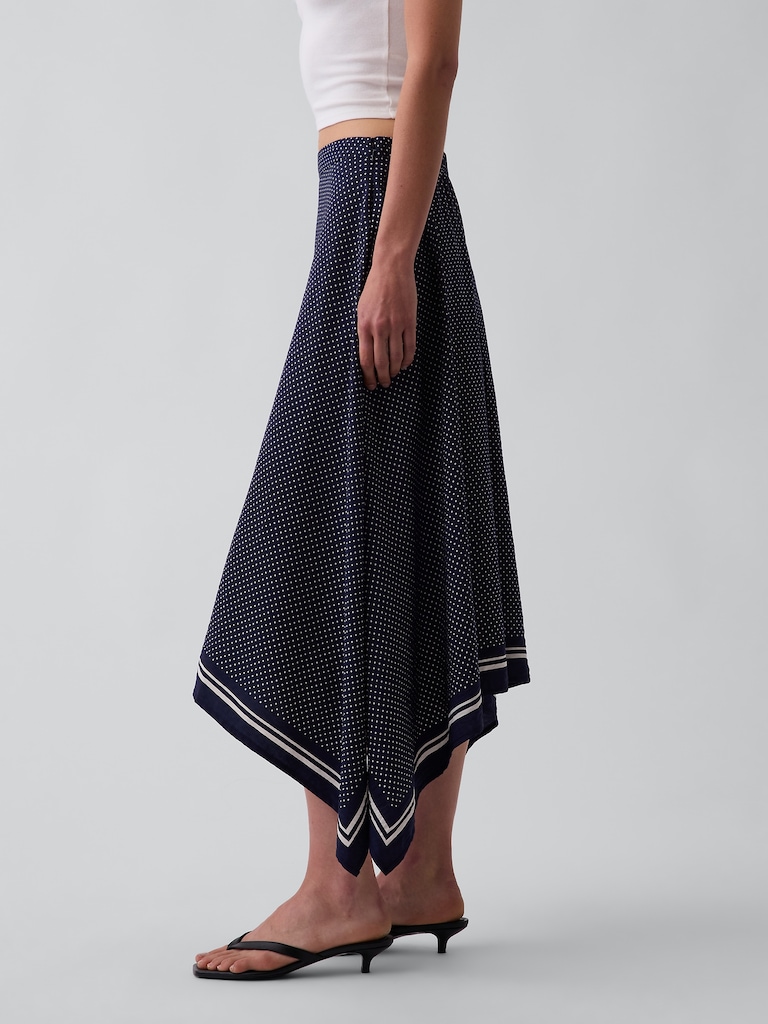 Handkerchief Maxi Skirt