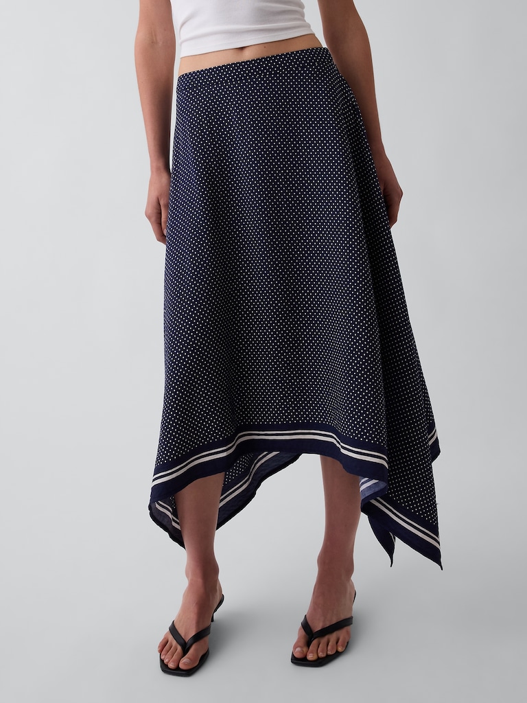 Handkerchief Maxi Skirt