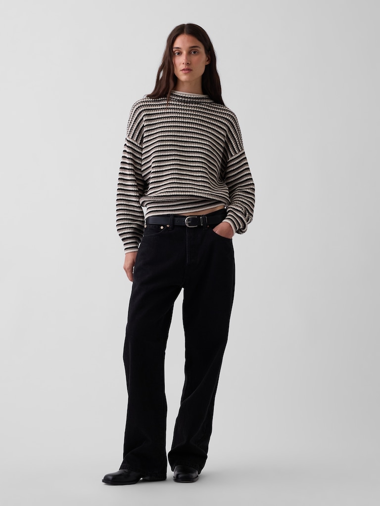 100% Cotton Oversized Rollneck Sweater