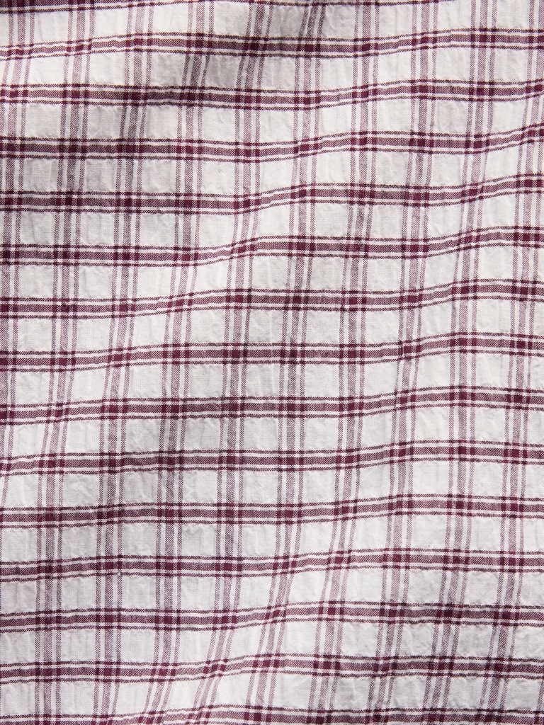 Seersucker Plaid Oversized Shirt