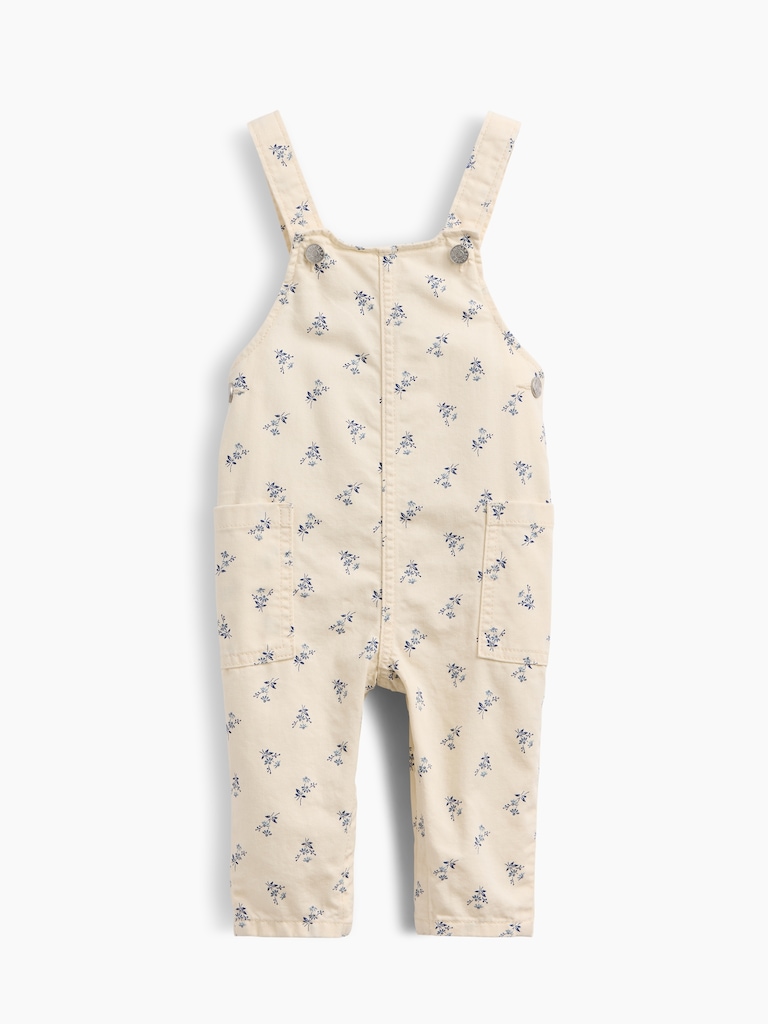Baby Floral Print Overalls