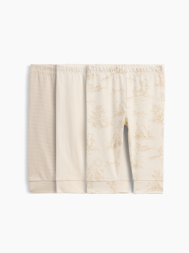 Baby First Favorites Organic Cotton Pull-On Pants (3-Pack)