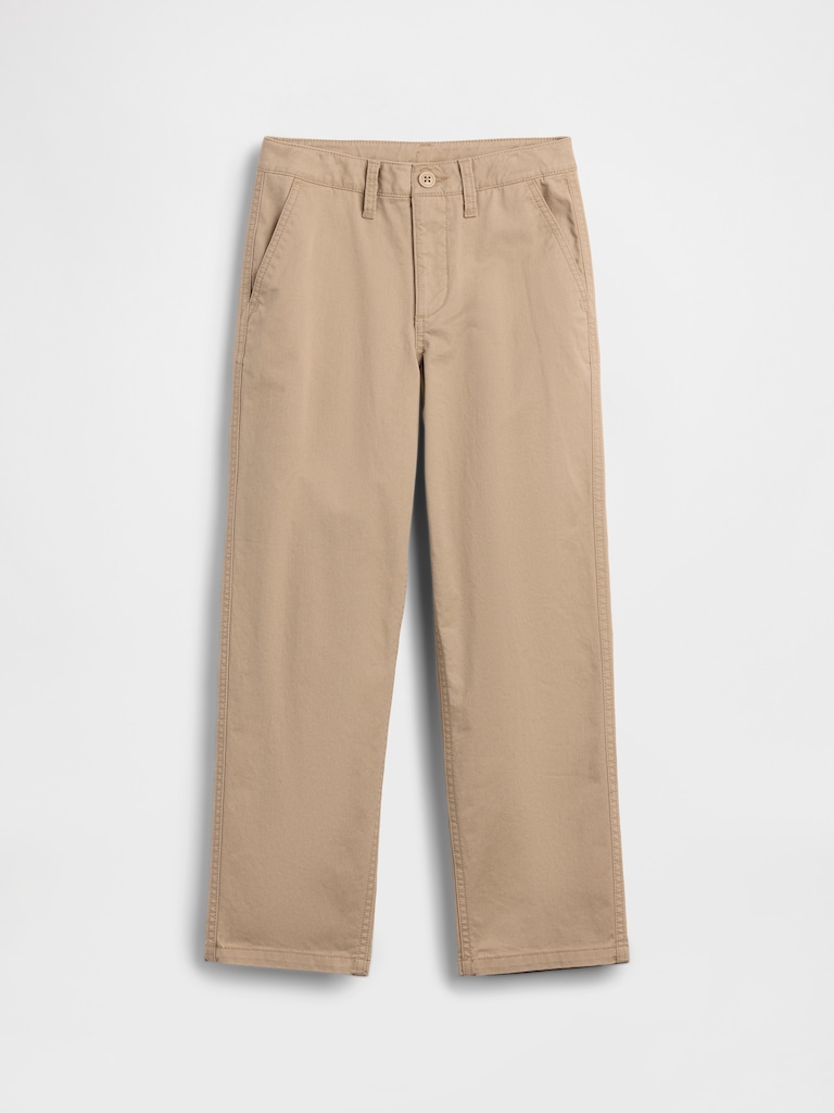 Kids Modern Uniform Loose Khakis