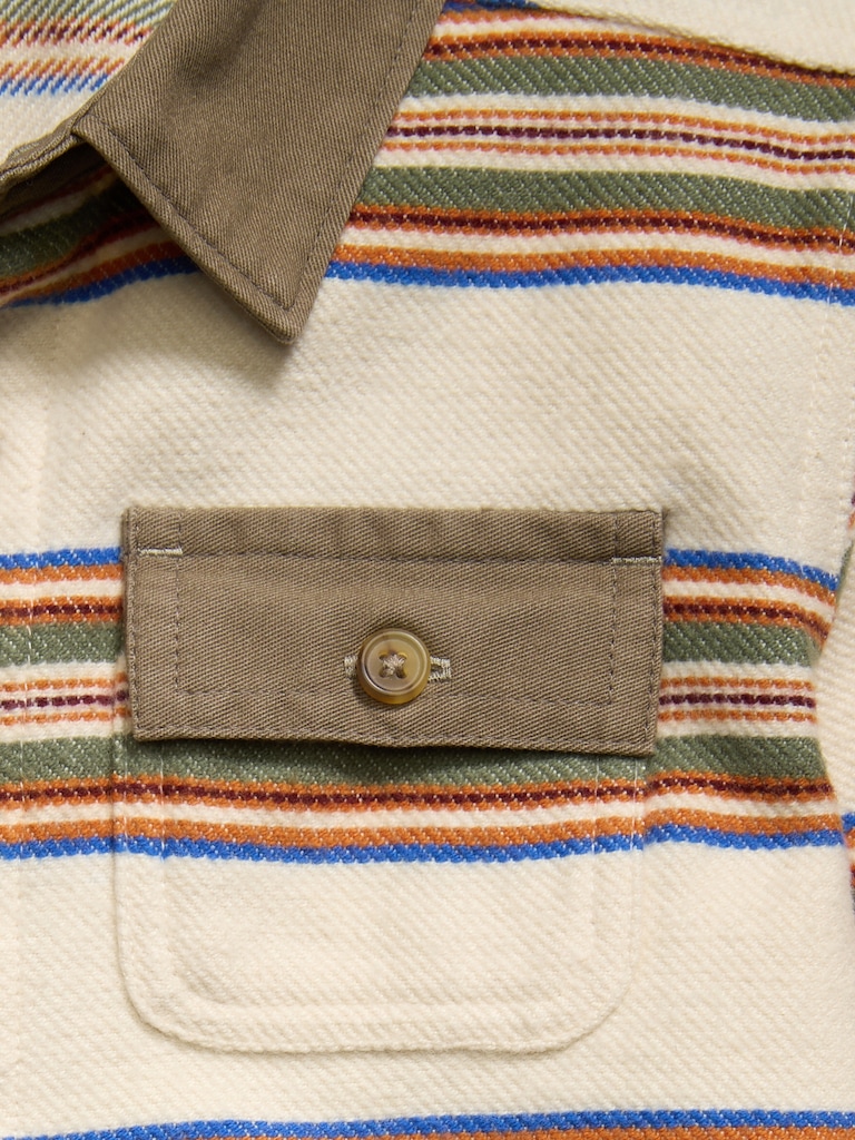 Chemise militaire à poche et à manches longues pour tout-petit