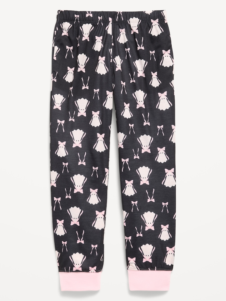 Printed Jersey-Knit Pajama Jogger Pants for Girls