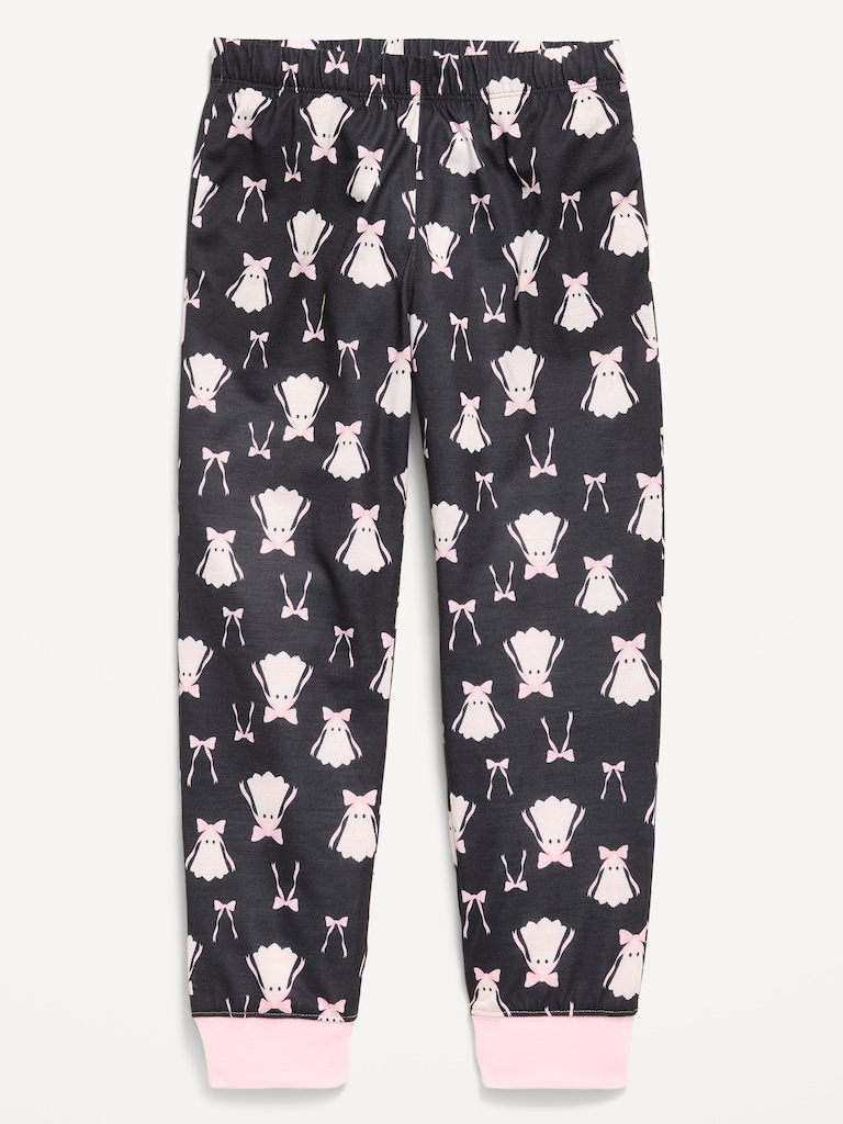 Printed Jersey-Knit Pajama Jogger Pants for Girls