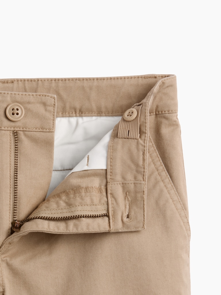 Kids Modern Uniform Slim Straight Khakis