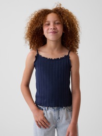 Kids Pointelle Rib Cami