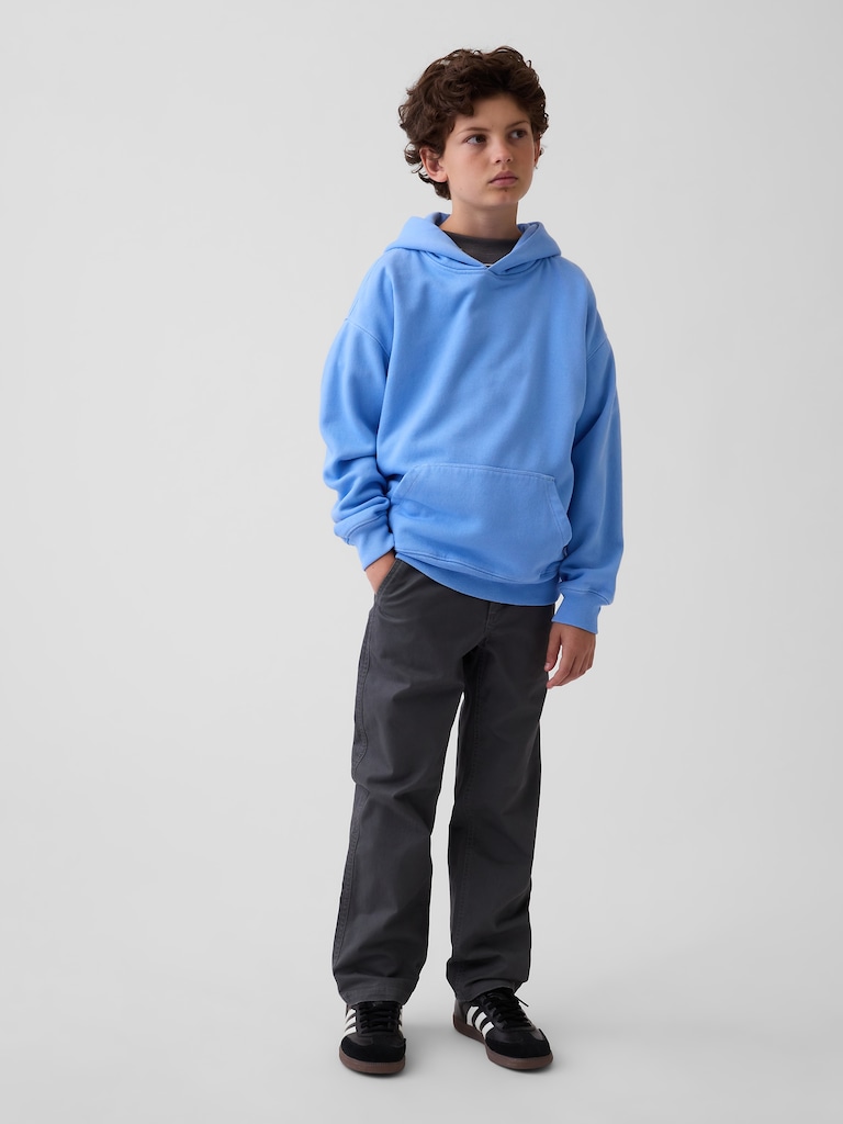 Kids Modern Uniform Relaxed Straight Khakis