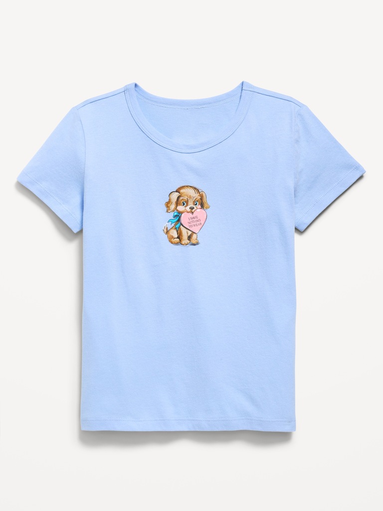 T-shirt à manches courtes à imprimé pour fille