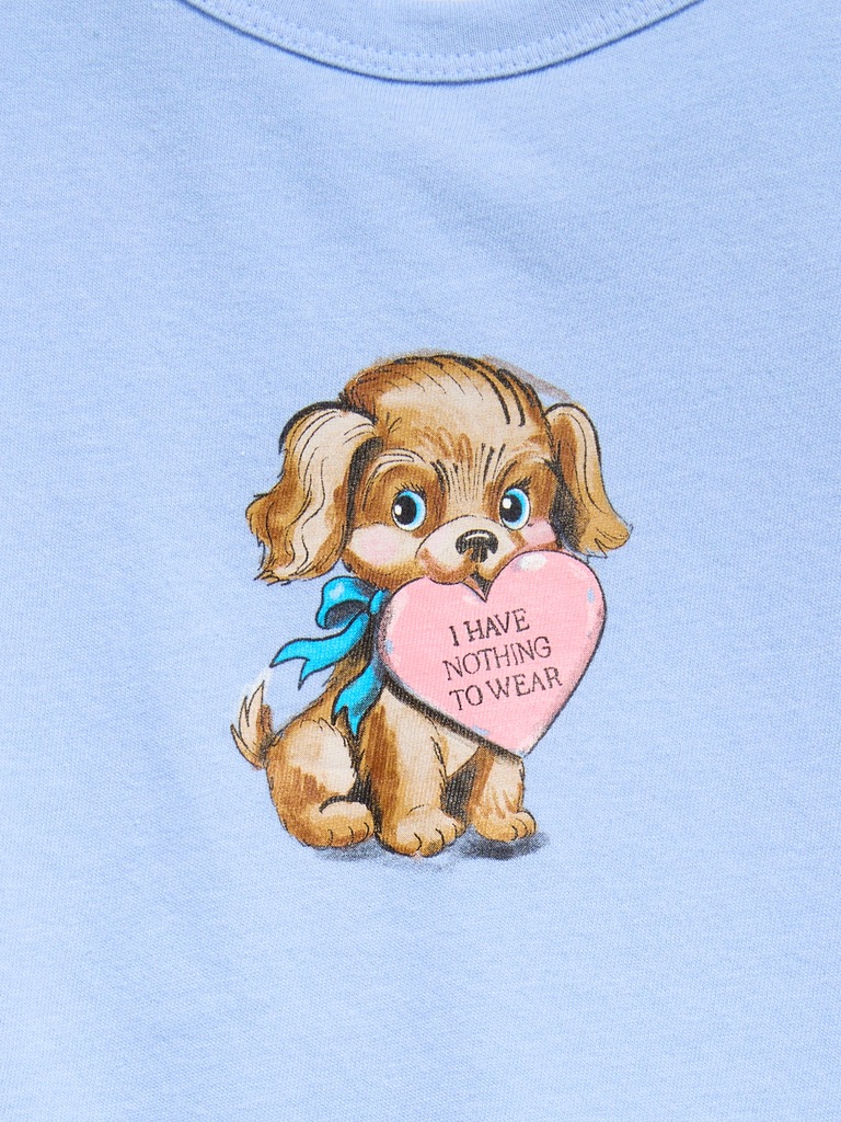 T-shirt à manches courtes à imprimé pour fille