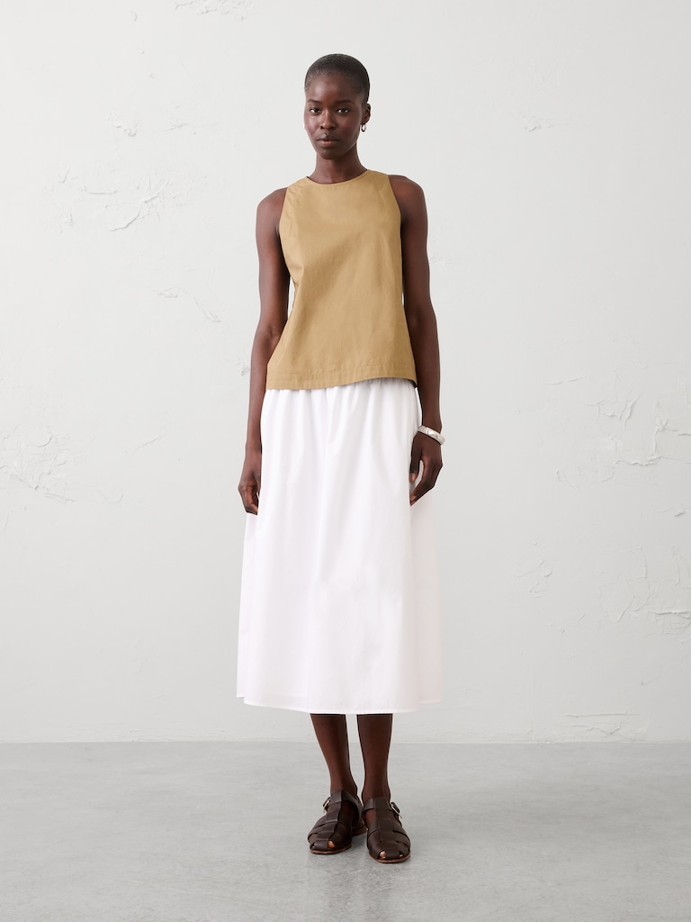 High-Neck Swing Top