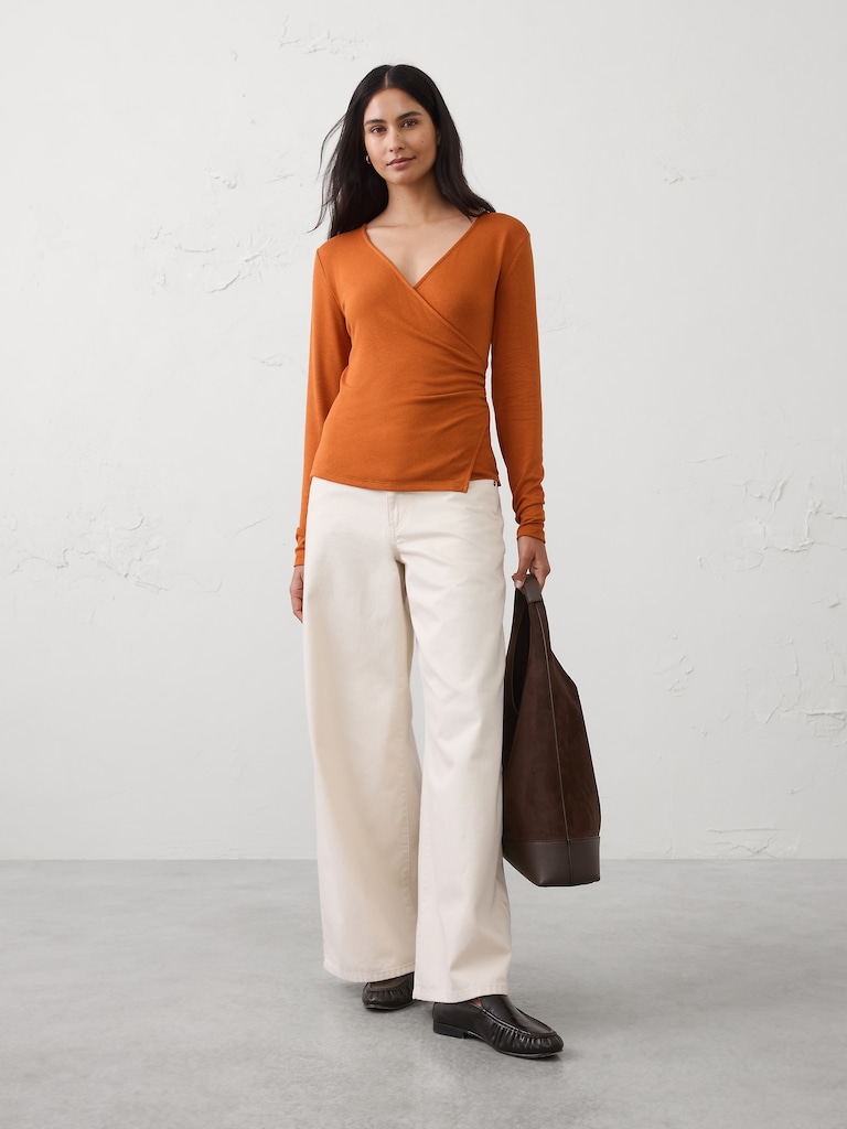 Soft Luxe Wrap Top