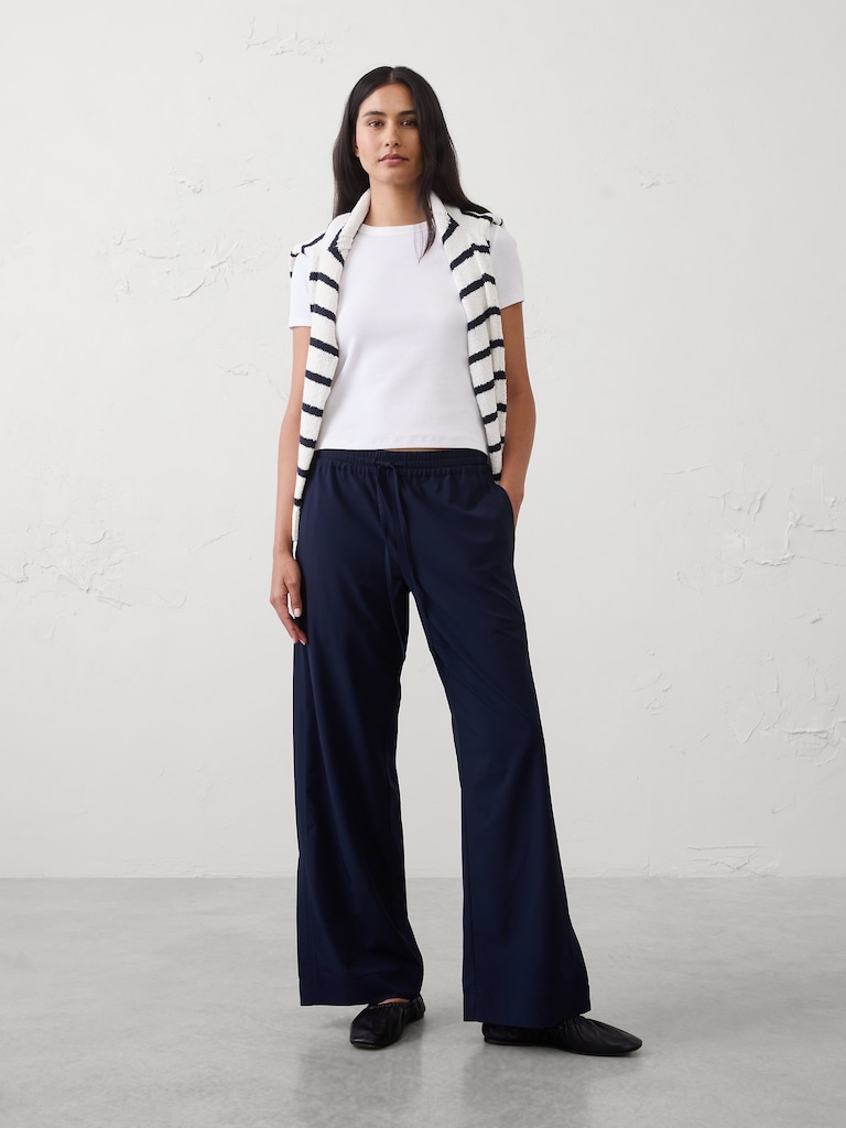 Wide-Leg Mid-Rise Airstretch Pant