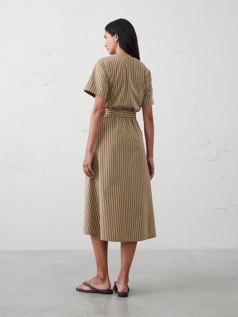 Poplin Midi Dress