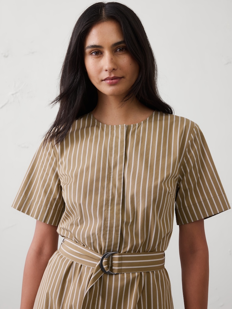 Poplin Midi Dress