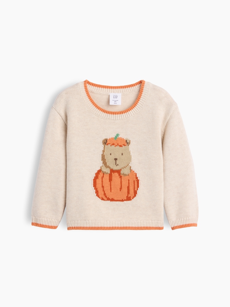 Baby Brannan Bear Pumpkin Sweater