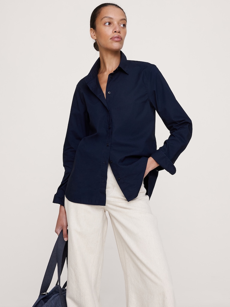 The Everyday Shirt in Cotton Poplin